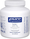 Pure Encapsulations NAC 900 mg - N-Acetyl Cysteine Amino Acid Supplement for Lung &amp Immune Support Liver &amp Antioxidants* - 240 Capsules