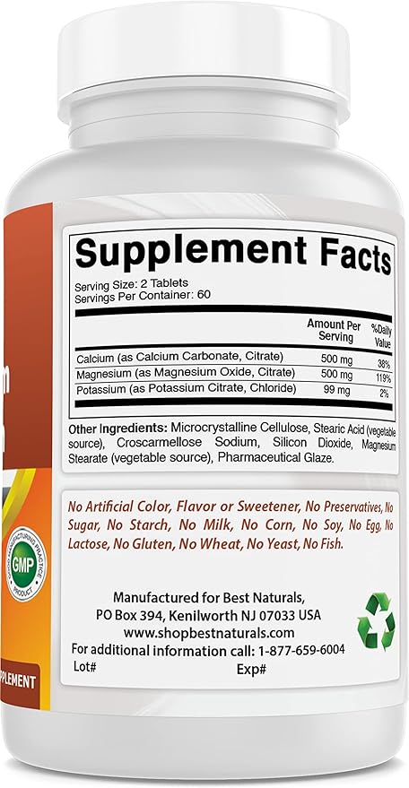 Calcium Magnesium Potassium &amp B-100 Complex