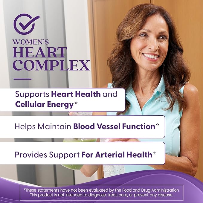 Doctors Best Womens Heart Complex with K2 + CoQ10 Supports Cardiovascular Health Non-GMO Gluten Free Soy Free 60 Softgels