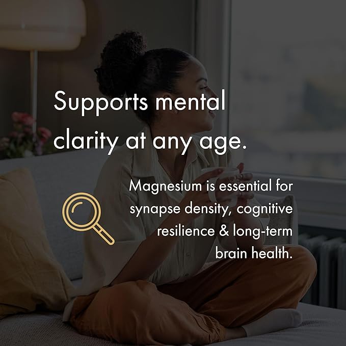 NAOMI Magnesium L-Threonate with 2000mg Patented Magtein® High Absorption Elemental Magnesium Memory Supplement - Brain Health Focus Nerve Support Heart Health Natural Sleep Aid 60 Veggie Caps
