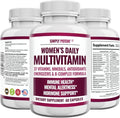 Simply Potent | Women's Multivitamin – 37 Vitamins &amp Minerals with Biotin Vitamins A C D E B12 Folate Zinc Magnesium Calcium &amp Green Tea Extract | Non-GMO Gluten-Free | 60 Capsules