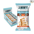 JiMMYBAR! - Eye Of The Tiger Caramel Chocolate Peanut Protein Bars - 25g Protein Bar - 6g Low Sugar - 12 Count - 60g Health Bars - Functional Snack with Real Peanuts &amp Hand-Drizzled Chocolate