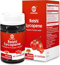 Lycopene Supplement for Men 100mg Lycopene Capsule with 200mg Reishi Mushroom for Overall Health 2 Month Supply Non-GMO &amp Gluten Free Vegan 60 Rapid Release Capsules