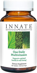 INNATE Response Formulas One Daily - Daily Herb-Free Multivitamin - Includes B Vitamins - Vegetarian Non-GMO and Kosher - Made Without 9 Food Allergens - 90 tablets (90 Servings)