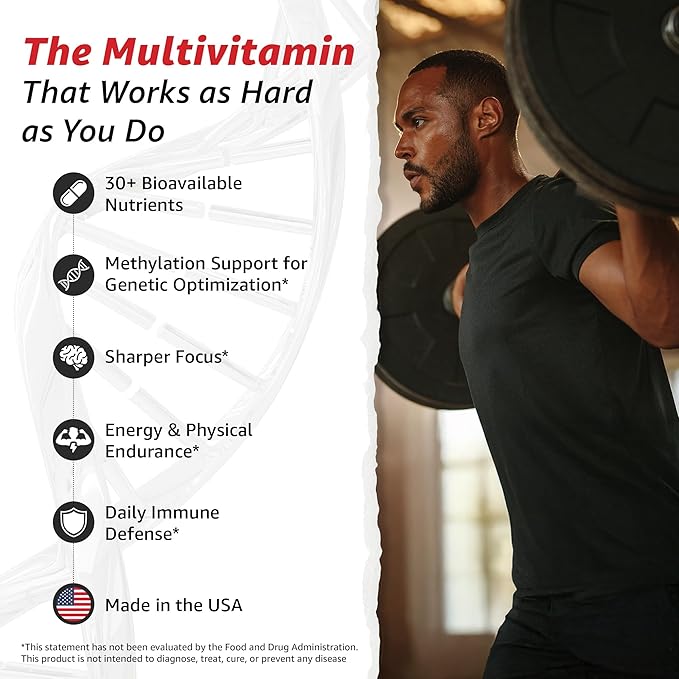 10X Health Optimize (Daily) &amp Sleep (PM) Bundle - Methylated Multivitamin Capsules + Magnesium L Theanine &amp Melatonin