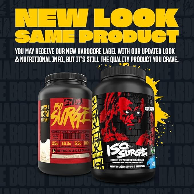 Mutant ISO Surge Whey Protein Isolate Powder Acts Fast to Help Recover Build Muscle Bulk and Strength 1.6 lb - Big Orange Dreamsicle