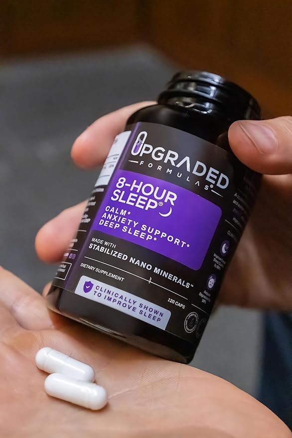 Upgraded Formulas 8-Hour Sleep: Clinically Shown To Improve Sleep 120 Capsules