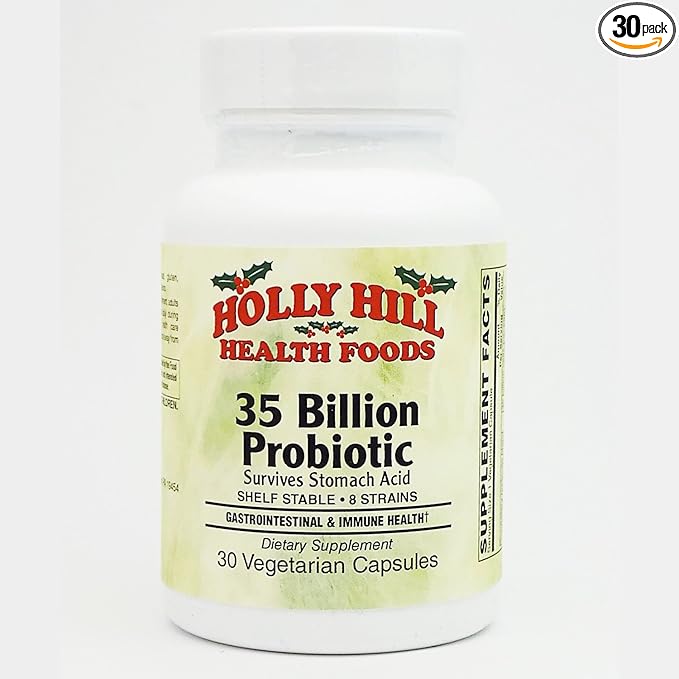Holly Hill Health Foods 35 Billion ProBiotic 30 Vegetarian Capsules