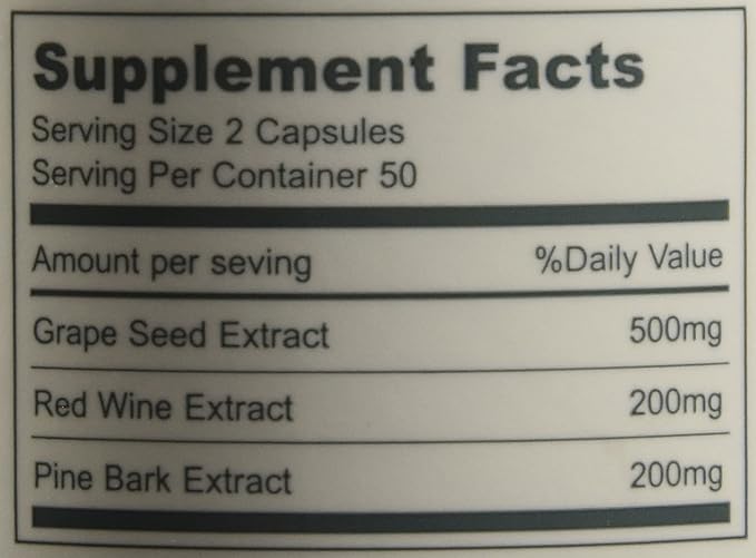 All Nature Super OPC Plus (Grape Seed Red Wine and Pine Bark Extract)