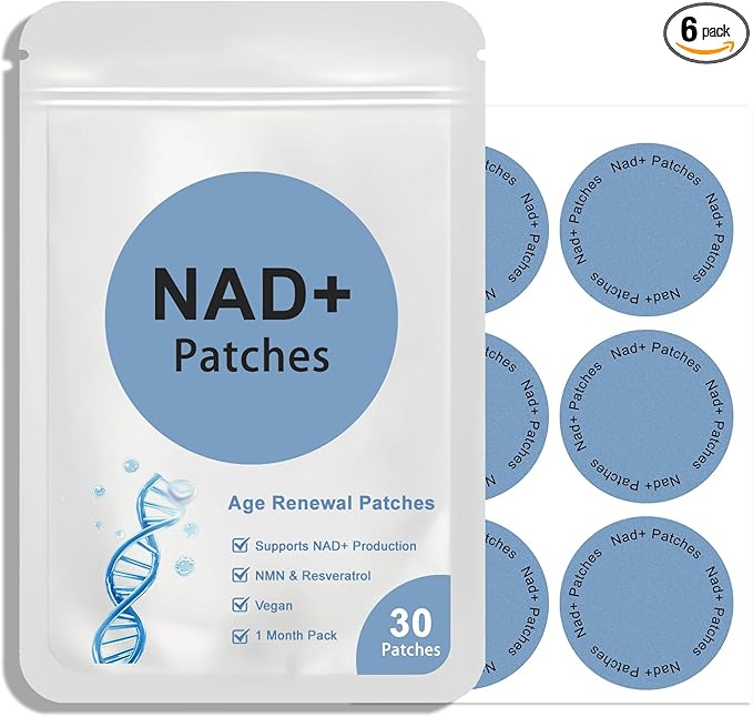 NAD+ Patches Comfortable All-Day Wear Vegan Water-Resistant