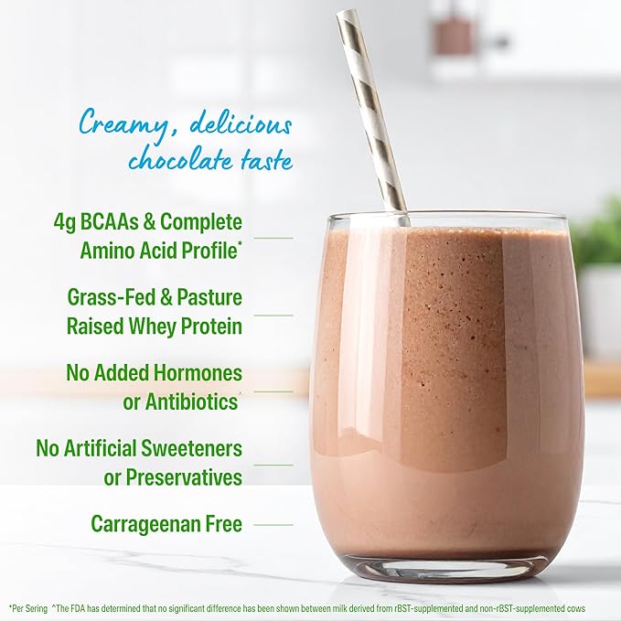 Orgain Whey Protein Powder Creamy Chocolate Fudge - 21g Grass Fed Dairy Protein 5g BCAAs 4g Prebiotic Fiber 2g Sugar No Added Hormones Gluten Free Kosher For Shakes &amp Smoothies - 1.82lb