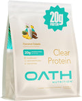 Oath Nutrition Clear Whey Isolate Protein Powder Coconut Colada 20g Complete Protein per Serving No Added Sugar Grass-Fed 21 Servings