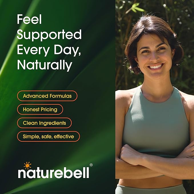 NatureBell Hyaluronic Acid 250mg - 240 Capsules - 250mg Hyaluronic Acid 5000mcg Biotin &amp 25 mg Vitamin C - Supports Skin Hair Bone Eye &amp Joint Health*