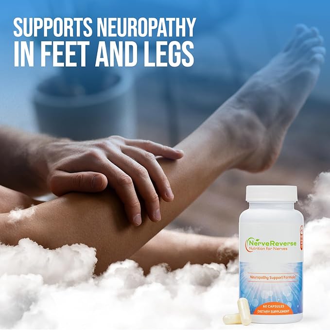 NerveReverse Neuropathy Support Formula Capsules - 3 Pack (3 Bottles) - 90 Day Supply