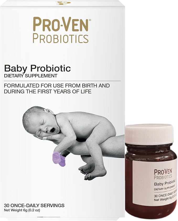 Pro-Ven Probiotics | Baby Probiotic | Powder with Scoop | from Birth to 3 Years of Age | Pure &amp Safe | 10 Billion CFUs | Gut &amp Immune Support | Multi-Strain