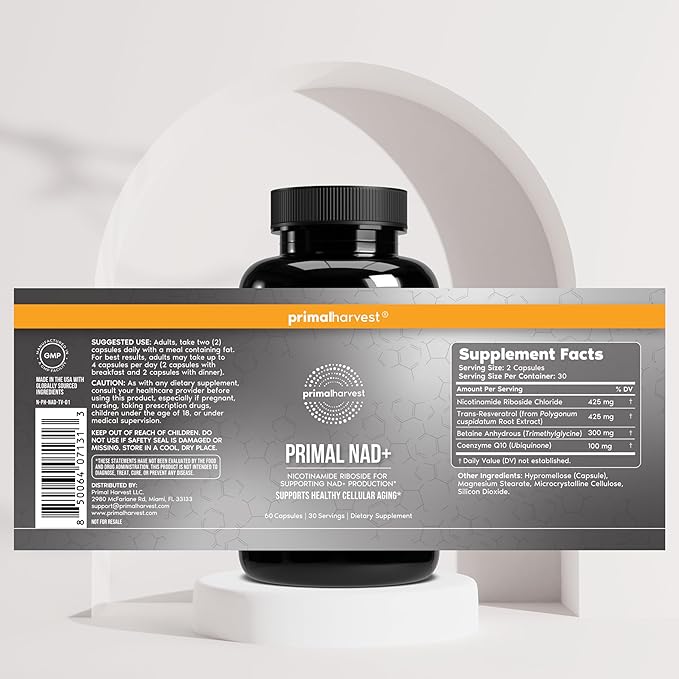 Primal Harvest Daily Two-Step Routine | NAD+ + Sea Moss | 2 Pack | 30 Day Supply