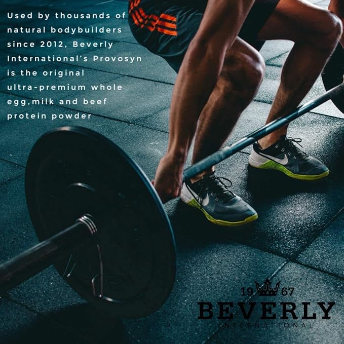PROVOSYN. The Original Ultra-Premium Whole Egg Milk (Casein + Whey) and Beef Protein Powder. Fast Muscle Building + Recovery. Perfect for Hard Gainers. Vanilla Flavor 616 g The Mature Users Protein.