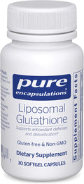 Pure Encapsulations Liposomal Glutathione - Immune Support &amp Liver Detox* - Antioxidant Protection - with Setria Glutathione - Non-GMO - 30 Softgel Capsules