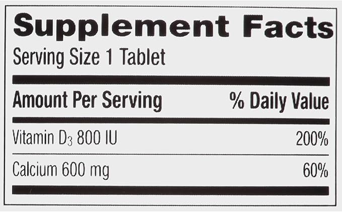 Caltrate 600 Plus D3 Calcium and Vitamin D Supplement Tablets Bone Health Supplements for Adults - 60 Count (Pack of 4)