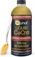 Qunol Liquid CoQ10 100mg Superior Absorption Natural Supplement Form of Coenzyme Q10 Antioxidant for Heart Health Orange Pineapple Flavored 60 Servings 20.3 oz Bottle