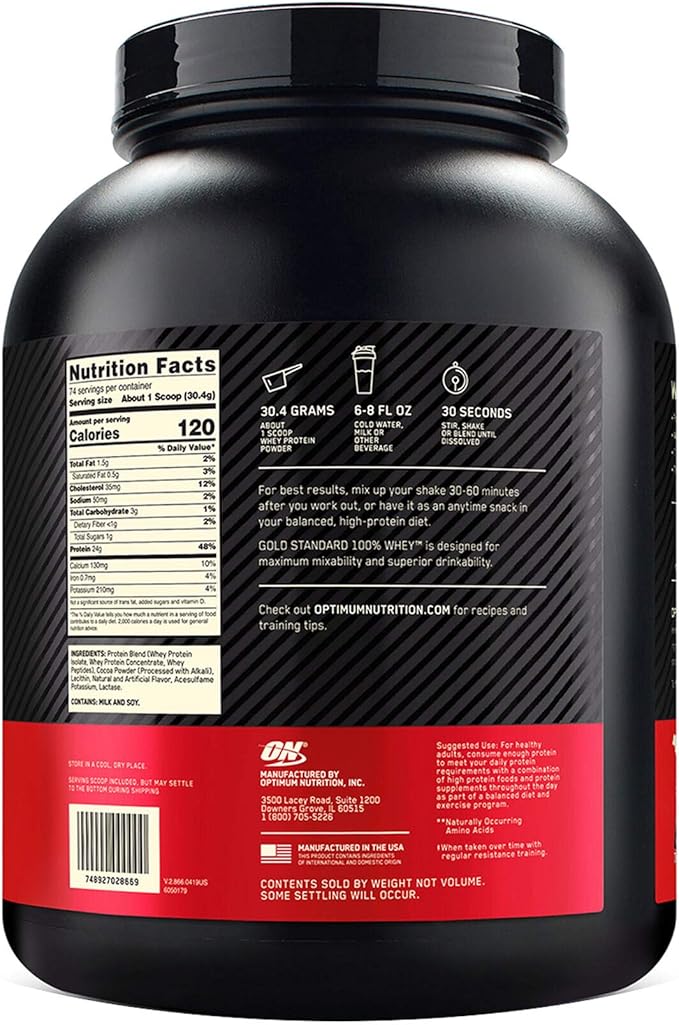 Optimum Nutrition 100% WHEY Gold Choc 5LB