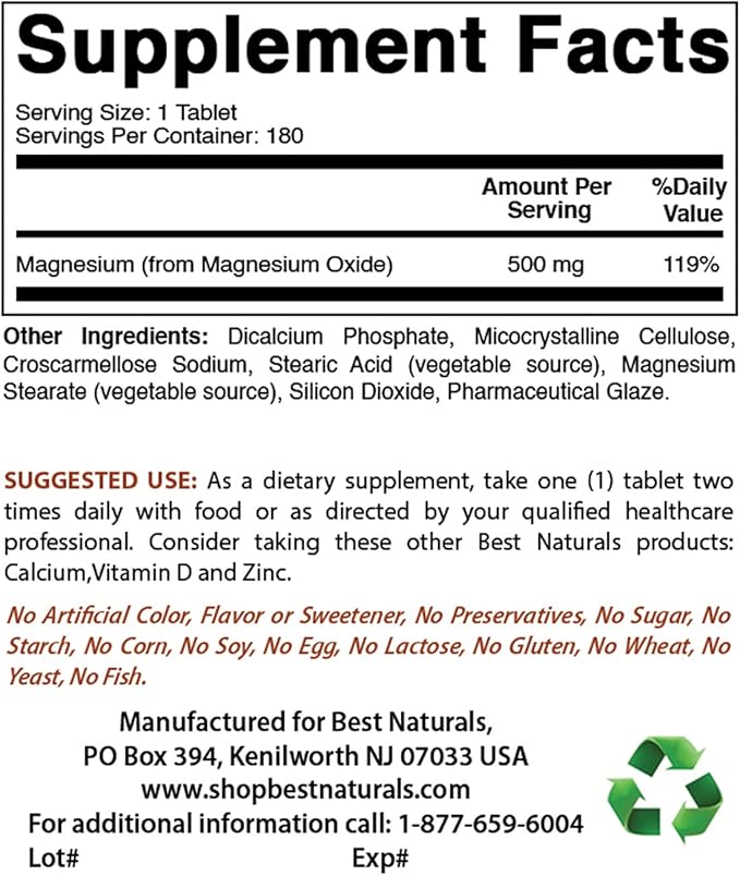 Coral Calcium Plus 1000 mg &amp Magnesium Oxide 500 mg