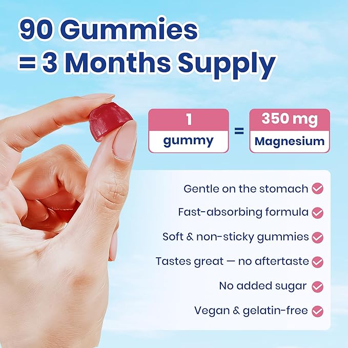 VEV Deep Calm Magnesium Complex 14-in-1 Gummies – 90 Count (Pack of 1) – with D3 Ashwagandha L-theanine Zinc – Magnesium Complex for Women and Men – No Added Sugar Vegan Magnesium Glycinate Gummies