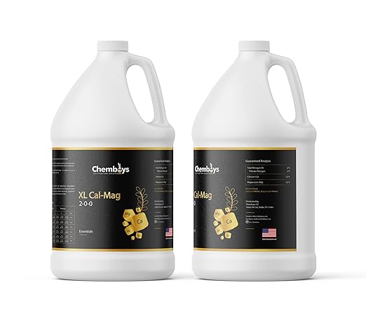 Chemboys XL Cal-Mag Plant Supplement 2-0-0 – Calcium &amp Magnesium Liquid Fertilizer Plant Nutrients for Vegetables Hydroponics Coco Coir Fruits – Indoor &amp Outdoor Use Made in USA - 4 fl oz