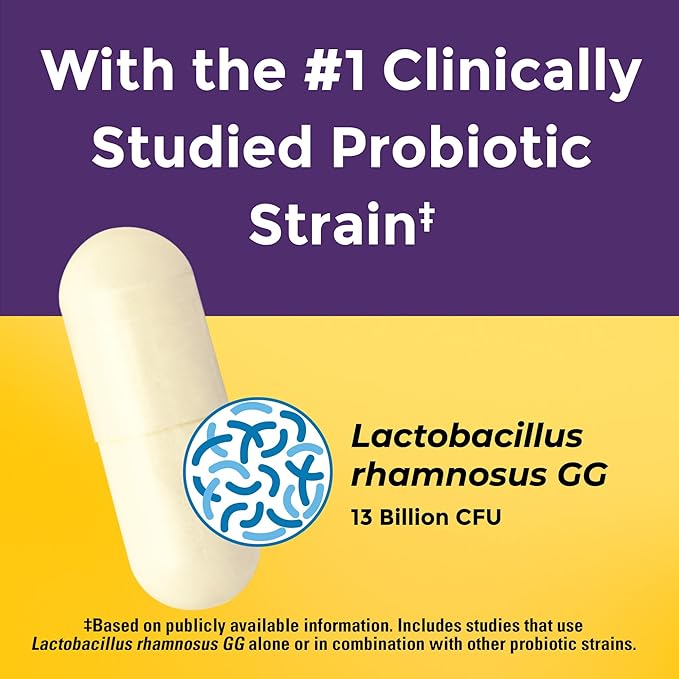 Nature Made Probiotics for Digestive Health Extra Strength 15 Billion CFU from Live CulturesProbiotics for Women and Men30 Probiotic Capsules30 Day Supply(Pack of 2)