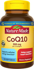 Nature Made CoQ10 300mg per 3 Softgels CoQ10 Supplement for Heart Health &amp Antioxidant Support 120 Softgels 40 Day Supply