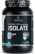 SASCHA FITNESS Hydrolyzed Whey Protein Isolate100% Grass-Fed (2 Pounds Coconut)