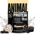Animal Whey Isolate Protein Powder - Loaded for Pre &amp Post Workout Muscle Builder and Recovery with Digestive Enzymes for Men &amp Women - 25g Protein Great Taste Low Sugar - Cookies &amp Crea