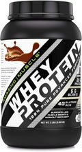 Amazing Muscle Whey Protein Isolate &amp Concentrate Powder | 25 G Protein per Serving | Non-GMO | Gluten-Free (2 LB Cookies &amp Cream)