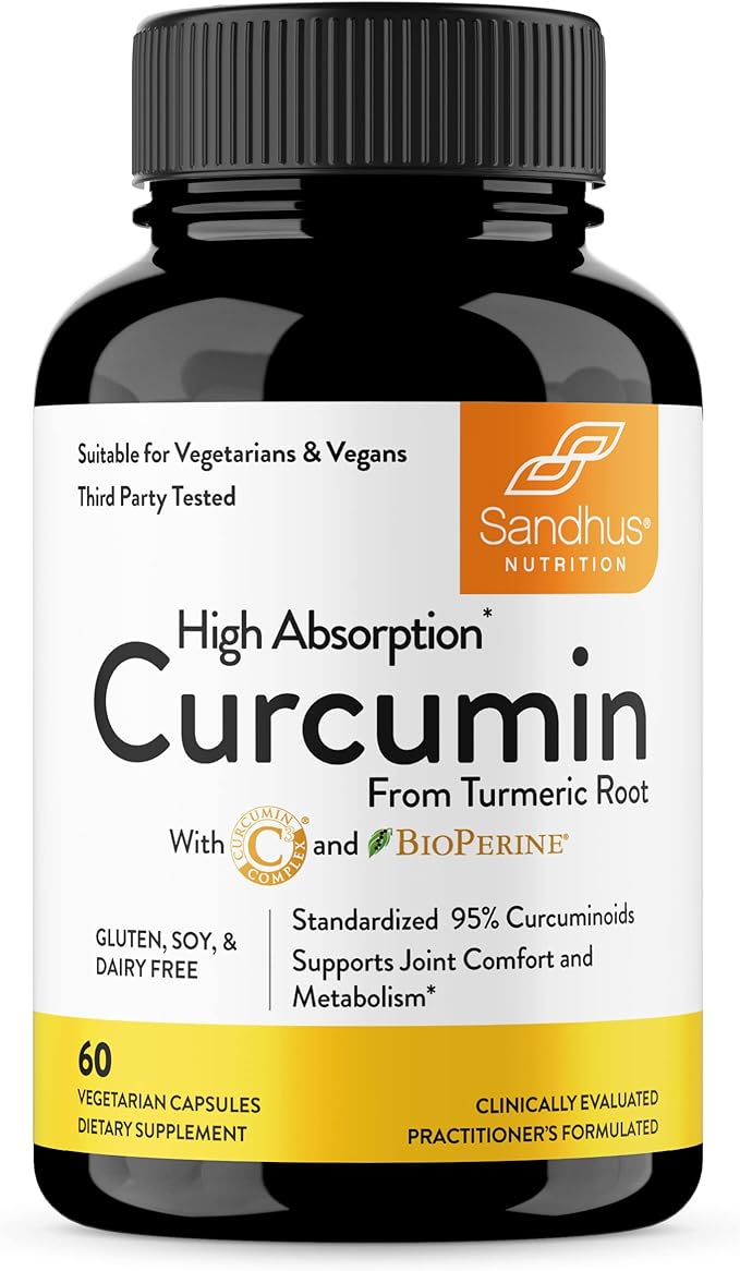 Sandhu's Collagen Peptides Powder &amp Curcumin with Bioperine| Supports Immune Function