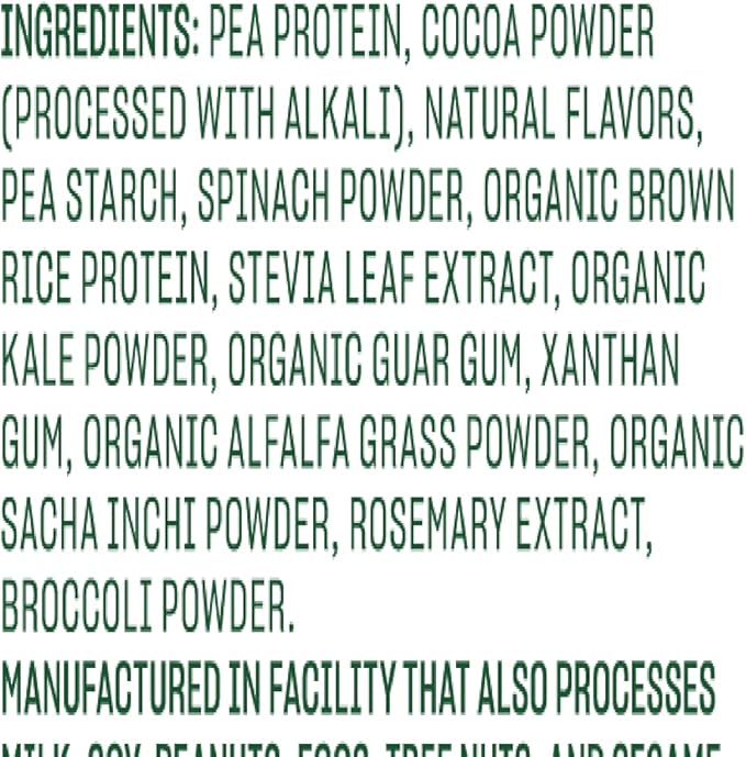 Vega Organic All-in-One Vegan Protein Powder Chocolate &amp Protein and Greens Protein Powder Chocolate
