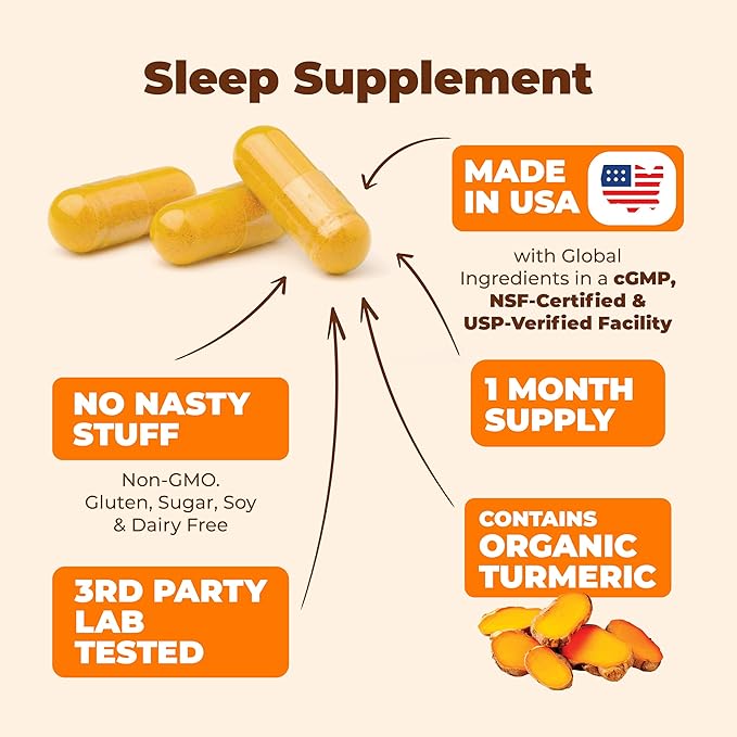 Mens Multivitamins + Turmeric Melatonin Valerian Bundle for Joint Support and Discomfort Relief Immune Health &amp Inflammatory Response