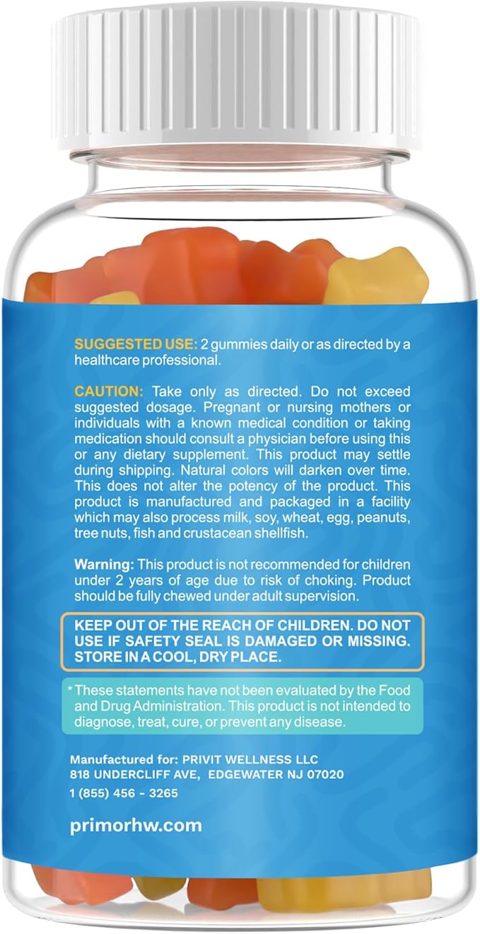Kids 11 Vitamins &amp Minerals Gummies for Overall Health and Immune Support -Delicious Flavor – Vegetarian – Gluten Free – 100% Natural - Ages 2+ Made in USA- 90 Gummies