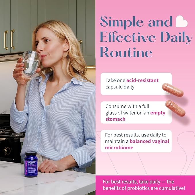 LOVEBUG Probiotics for Women with Pancran® – Multi-Strain Probiotic Supporting UTI BV Odor &amp PH Balance - Vaginal Probiotics for Womens Intimate Flora &amp Digestive Health - 30 Capsules