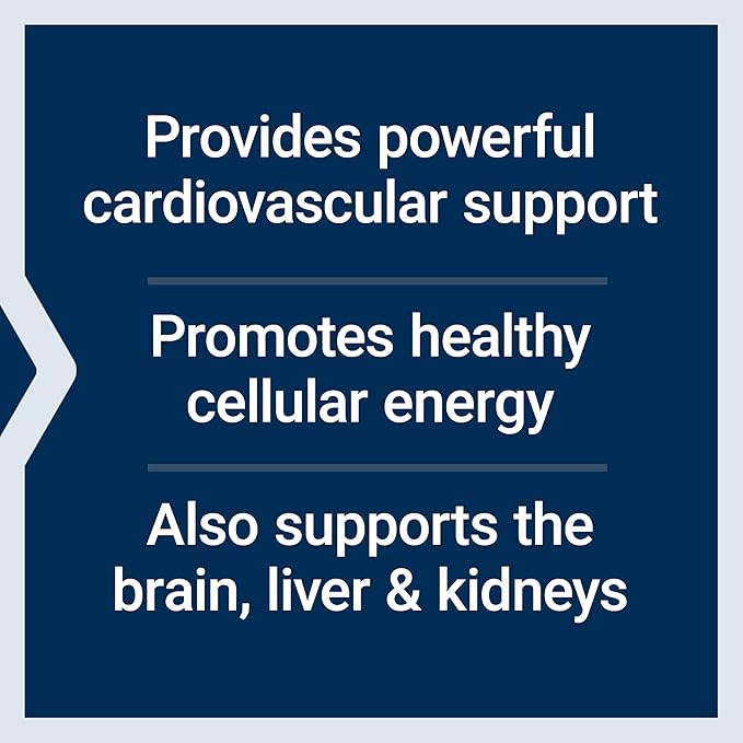 Life Extension Super Ubiquinol CoQ10 with Enhanced Mitochondrial Support Potent Heart Health &amp Cellular Energy Production Support Ultra-absorbable Gluten-Free Non-GMO 100 mg 60 softgels