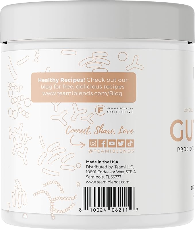 Teami Gut Love Probiotic + Prebiotic Powder Unflavored