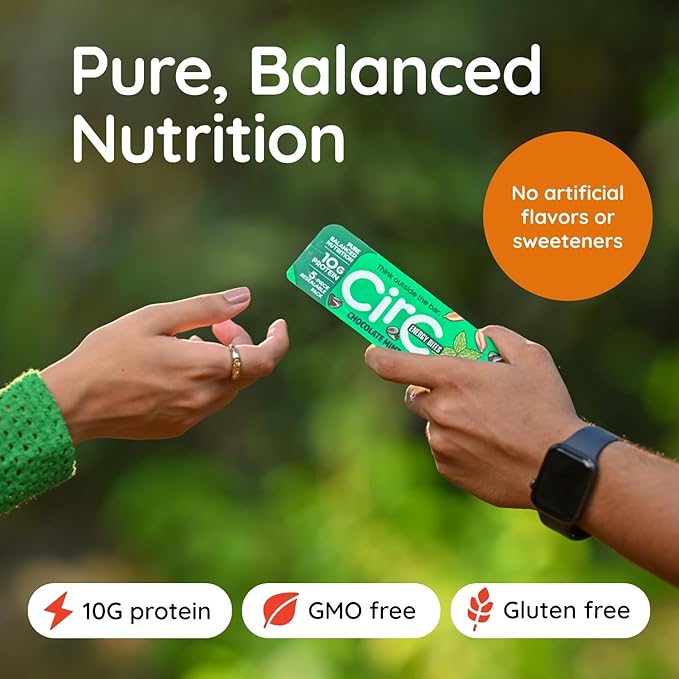 CirC Energy Bites - 12 Pack Honey Peanut Oat Gluten Free Protein Balls - 10g Protein Whole Grains Nuts &amp Fruit - Portable Healthy Snacks for Adults &amp Kids 5 Piece Resealable Packs