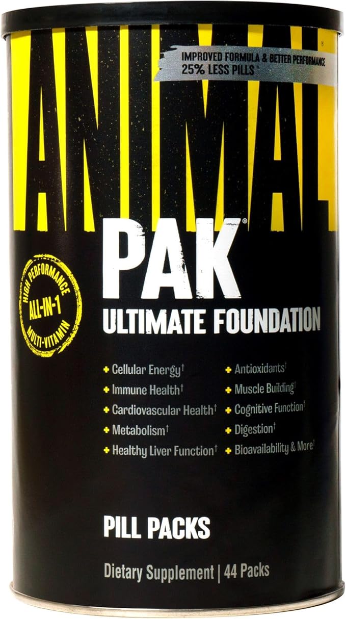 Animal Whey Isolate Protein Powder Loaded for Post Workout and Recovery &amp Pak - Convenient All-in-One Vitamin &amp Supplement Pack