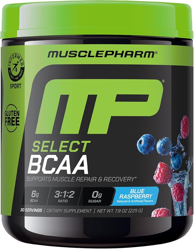 Muscle Pharm Combat 4lb Chocolate Protein and MusclePharm Blue Raspberry BCAA's