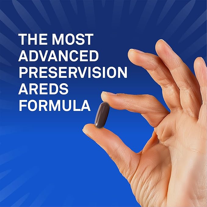 PreserVision AREDS3 Eye Vitamins #1 Eye Doctor Recommended Brand AREDS 2 Formula with 8 B-Vitamin Complex Promotes Healthy Cellular Eye Function* 3-in-1 Macular Supplement 60 Softgels