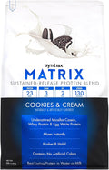 Syntrax Nutrition Matrix - Sustained-Release Protein Blend Cookies &amp Cream 5 lbs. Real Cookie Pieces