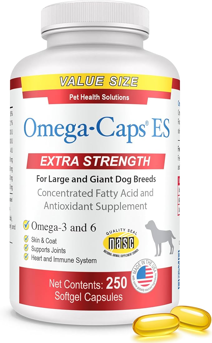 Omega-Caps ES for Large &amp Giant Dogs (250 Caps)