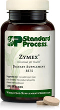 Standard Process Zymex Wafers - Supplement for Digestive &amp Gut Health - Provides pH &amp Intestinal Tract Support - Vegetarian &amp Non-Soy - 100 Wafers (50 Servings)