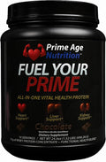 Fuel Your Prime Whey Protein Chocolate Flavor with CoQ10 and Magnesium Supports Circulation &amp Liver Function