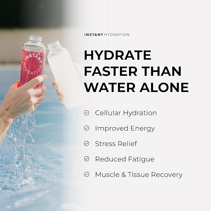 Instant Hydration Electrolytes Powder Packets - Variety Pack - Zero Sugar - Keto Vegan Gluten-Free Non-GMO - Boost Recovery Brain Function Muscle &amp Tissue Health - 12 Sticks