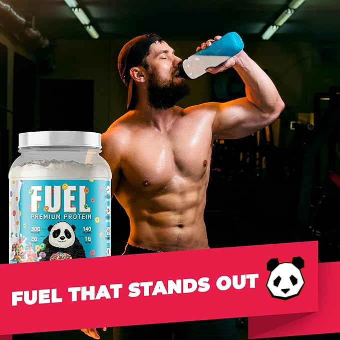 Underground Bio Labs Panda Fuel Premium Protein WheyHydrolyzed CollagenCaseinProbiotics Enzymes Keto FriendlyTime Release 25 Servings (2.5 Pound Fruity Cereal)